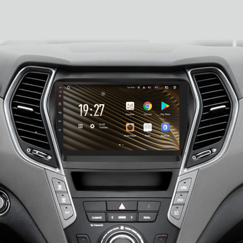 Android head unit SIGMA S9464 ANDROID 12 4+64 Gb 4G DSP Hyundai Santa Fe 3 2013-2016 (A) 9"