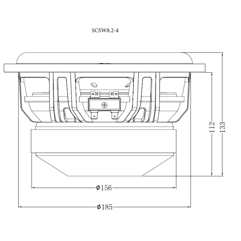 Subwoofer speaker AudioBeat SCSW8.2-4
