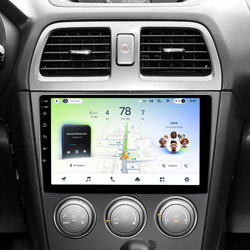 Android head unit Teyes CC4L 4+64 Gb Subaru Impreza GD GG 2002-2007 9"
