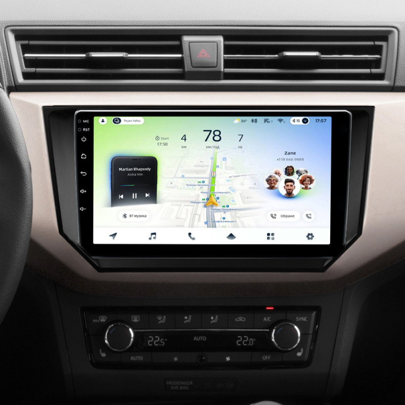 Android head unit Teyes CC4L 4+64 Gb Seat Ibiza 2017-2020 9" (L1)
