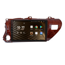 Stacja radiowo-magnetofonowa SIGMA S10464 ANDROID 12 4+64 GB 4G DSP do Toyoty Hilux Pick Up AN120 (2015–2020) w kolorze mahoniowym, 10 cali.