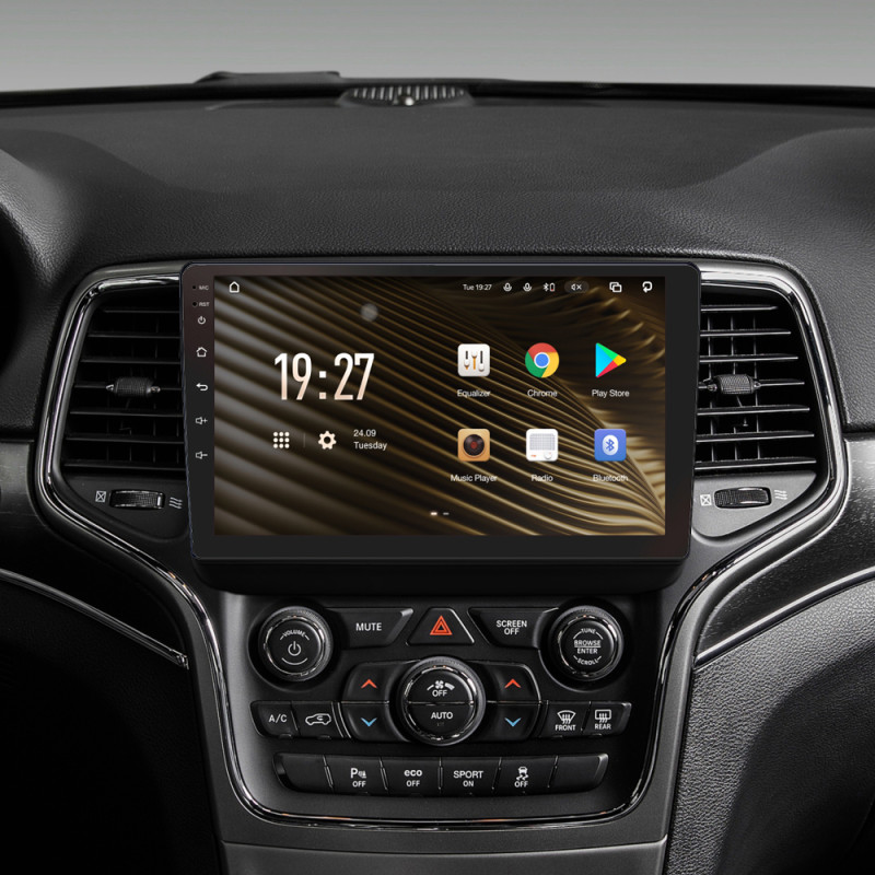 Android head unit SIGMA S9464 ANDROID 12 4+64 Gb 4G DSP Jeep Grand Cherokee WK2 2013-2020 (F2) 9" (L1)