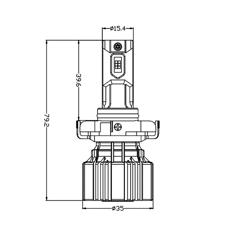 LED bulb AMS VISION-R PSX24 5500K CANBUS