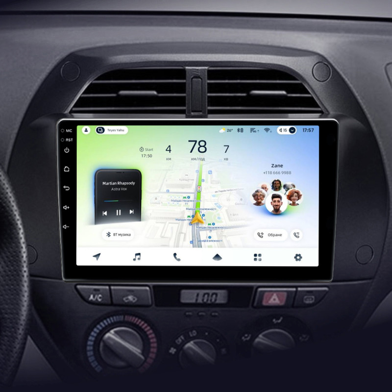 Android head unit Teyes CC4L 6+64 Gb Toyota RAV4 2 CA20 CA20W XA20 2000 - 2003 (F3) 9"