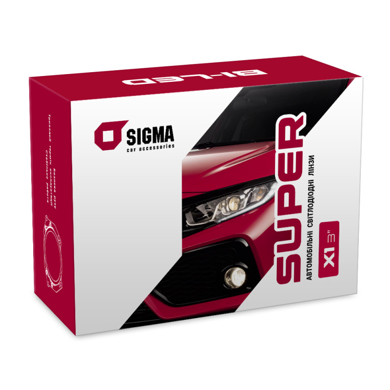 Car headlights SIGMA Bi-LED SUPER X1 3.0'' (set of 2 pcs.)