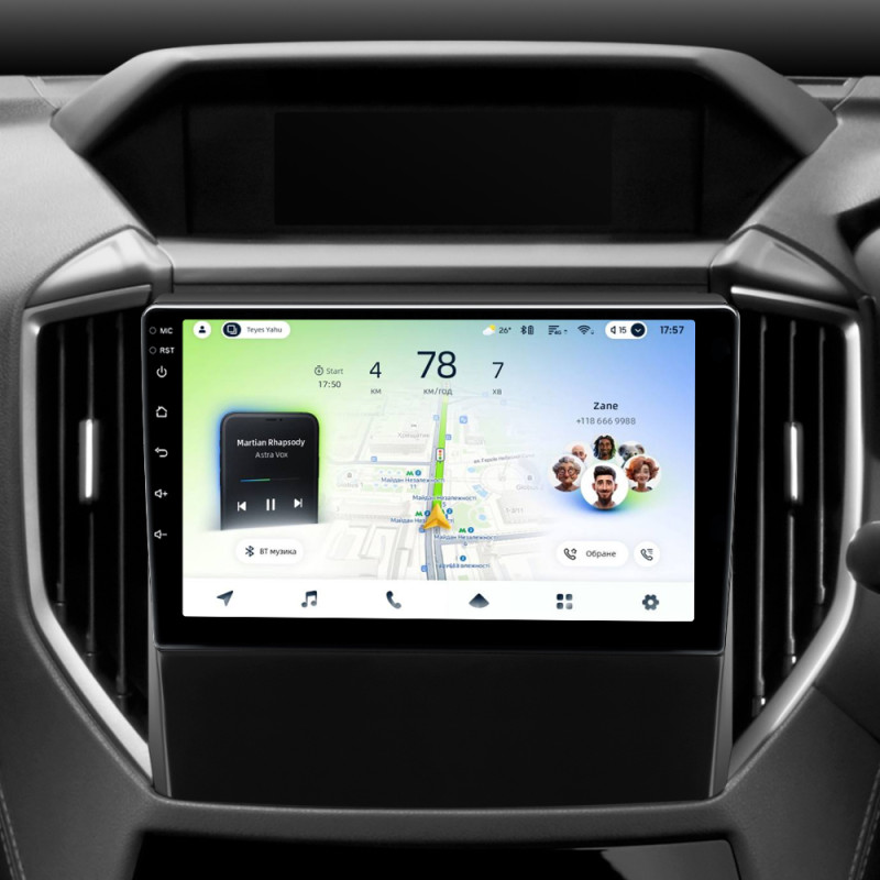Android head unit Teyes CC4L 4+64 Gb Subaru Forester 5 2018-2023 9"