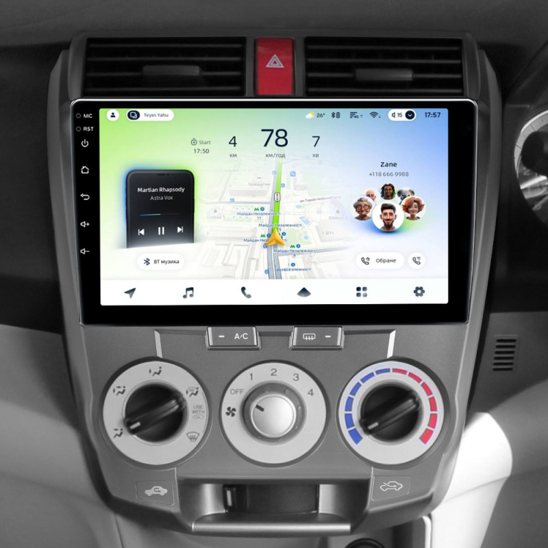 Android head unit Teyes CC4L 6+64 Gb Honda City 2008-2013 10"