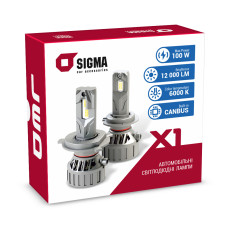 LED bulb SIGMA X1 50W HB3/HB4 6000K