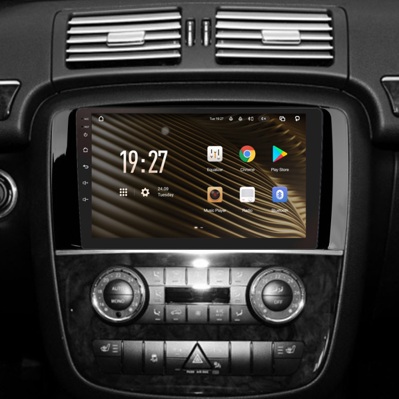 Android head unit SIGMA S9464 ANDROID 12 4+64 Gb 4G DSP Mercedes Benz R-Class W251 R280 R300 R320 2005-2017 (F1) 9"