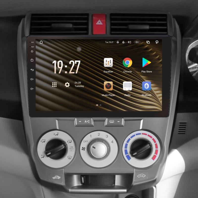 Android head unit SIGMA S10464 ANDROID 12 4+64 Gb 4G DSP Honda City 2008-2013 10"