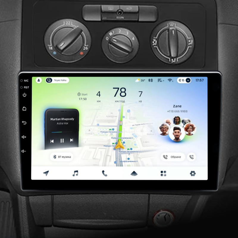 Android head unit Teyes CC4L 4+64 Gb Volkswagen Caddy 2K 3 III 2004 - 2010 10"