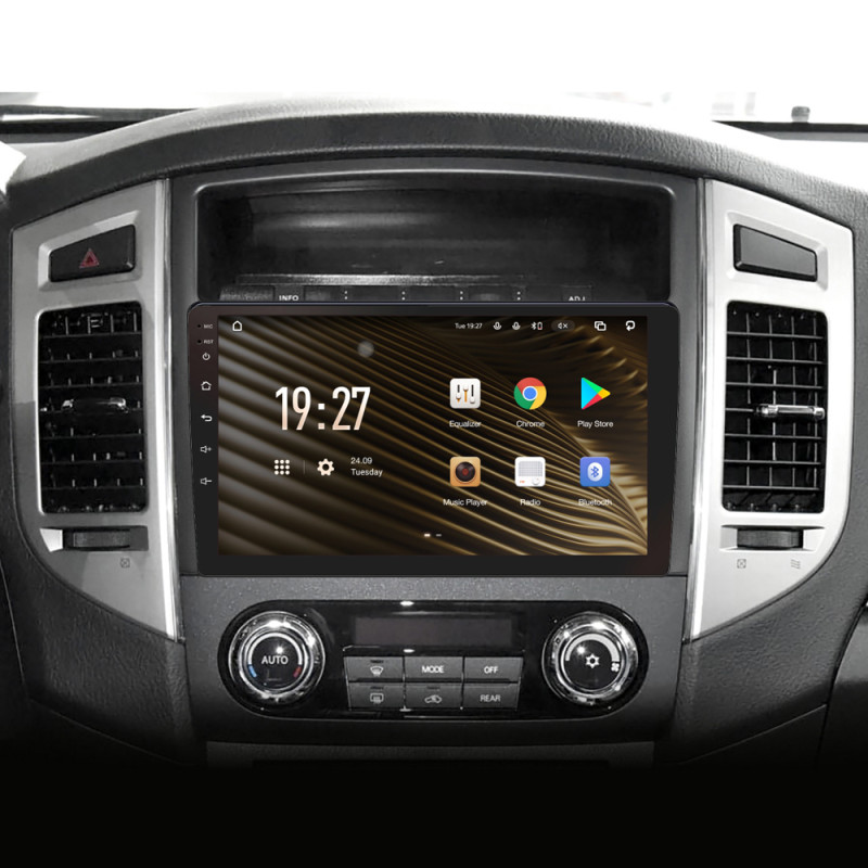Android head unit SIGMA S9464 ANDROID 12 4+64 Gb 4G DSP Mitsubishi Pajero 4 V80 V90 2006-2024 9"