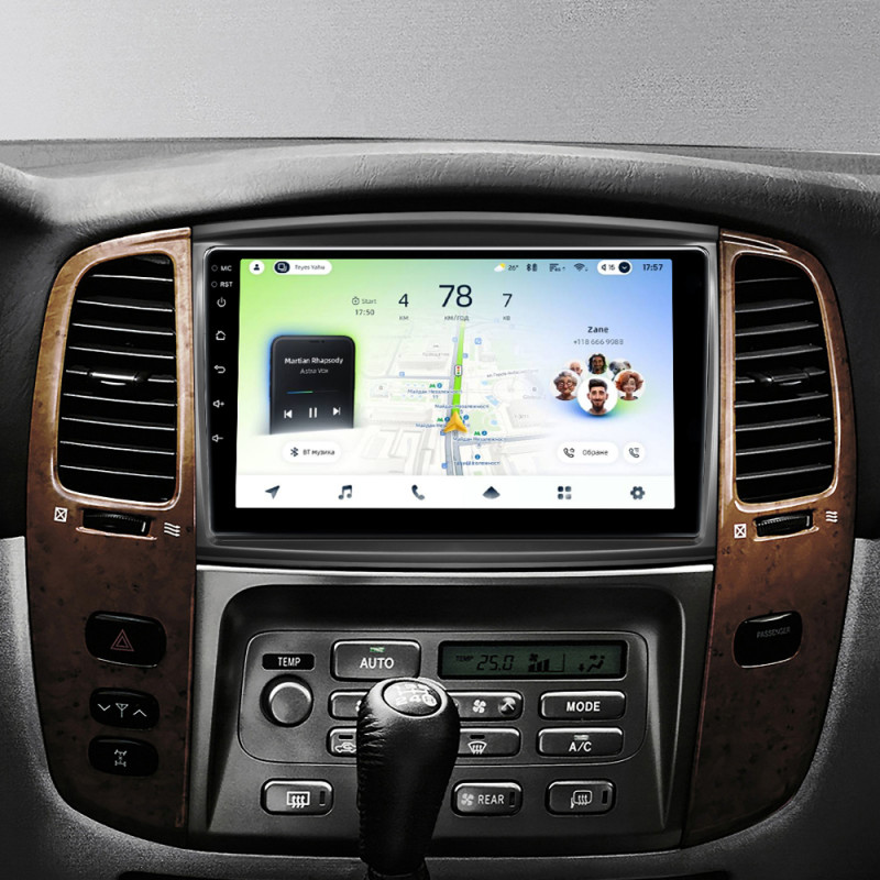 Android head unit Teyes CC4L 4+64 Gb Toyota Land Cruiser LC 100-A 2002-2007 (A) 9"