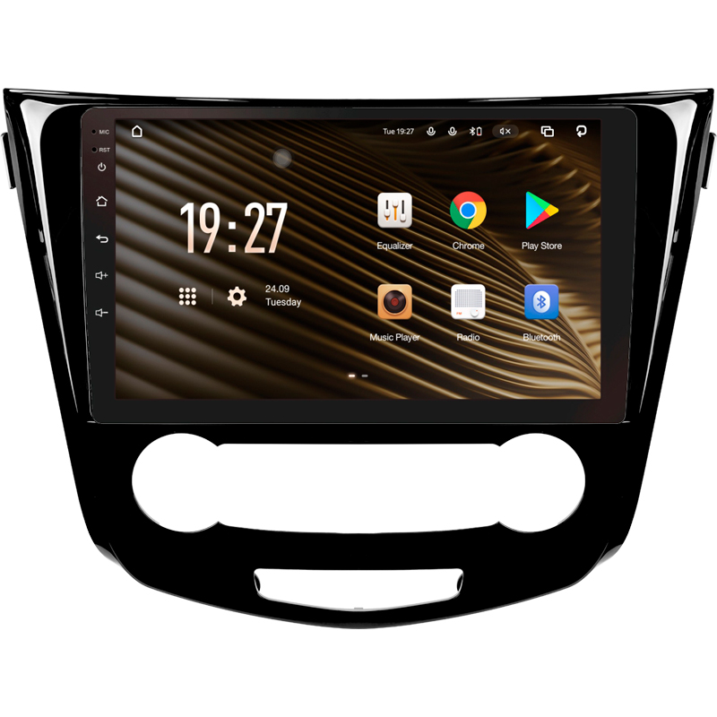 Android head unit SIGMA S10464 ANDROID 12 4+64 Gb 4G DSP Nissan X-Trail X Trail 3 T32 2013-2022- (F1) Manual air conditioning (AB) 10"