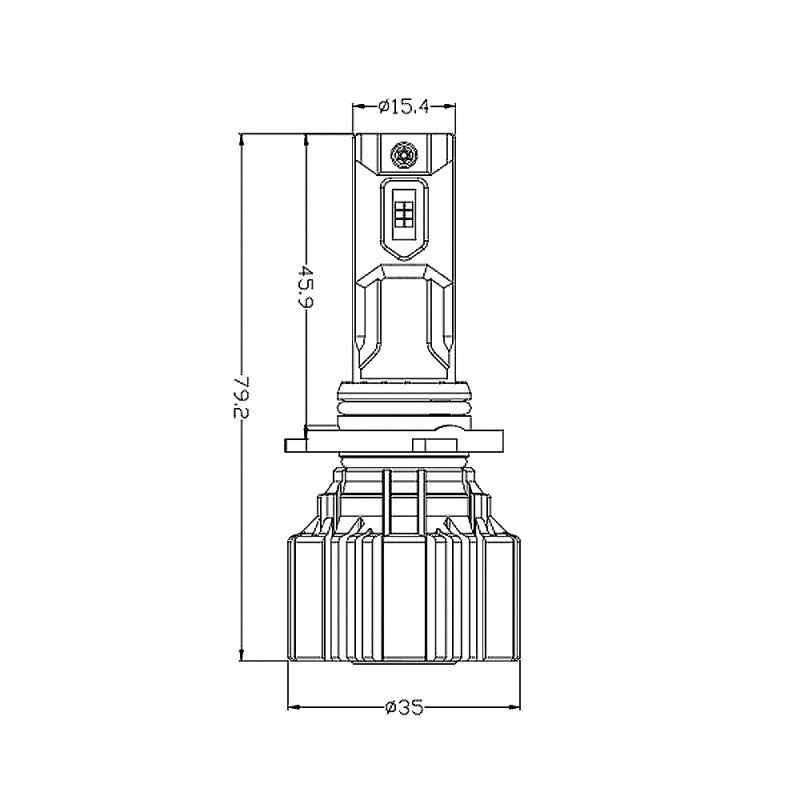 LED bulb AMS VISION-R HB3/HB4 5500K CANBUS