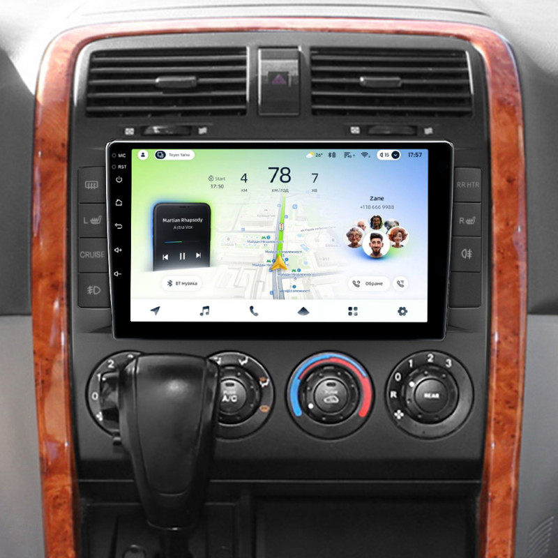 Android head unit Teyes CC4L 6+64 Gb Kia Carnival UP GQ 2002-2006 9"