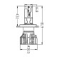 LED bulb AMS TRUCK-F H4 H/L 5500K CANBUS