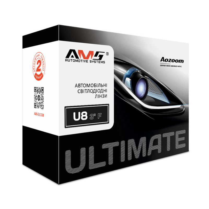 LED headlight lenses AMS ULTIMATE U8 3.0 F