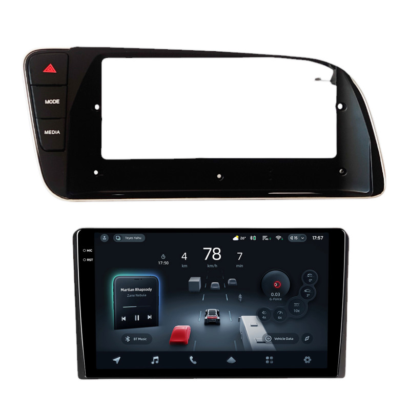 Android head unit Teyes CC4 Pro 12+256 Gb AUDI Q5 LHD Black 2010-2018 9" 2k