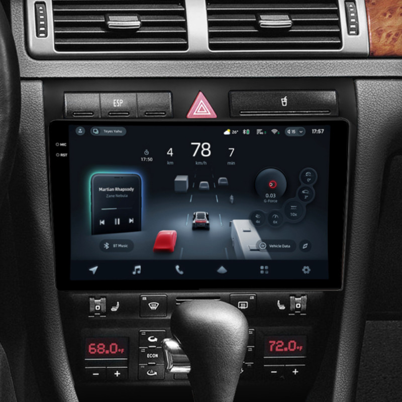 Android head unit Teyes CC4 Pro 8+128 Gb Audi A6 2 1997-2004 S6 2 1999-2004 RS6 1 2002-2006 9" 2k