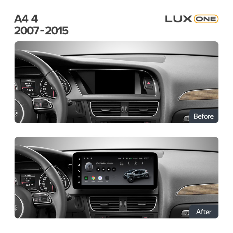 Android head unit Teyes LUX ONE 4+32 Gb Audi A4 4 B8 2007-2015 (A) 12.3" (L2)