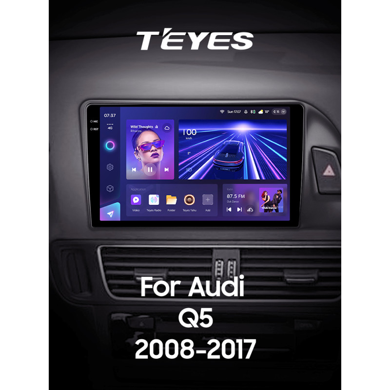 Android head unit Teyes CC3 6+128 Gb with 360° surround view° Audi Q5 8R 2008-2017 (A) 9" 2k (L2)