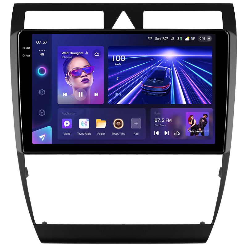Android head unit Teyes CC3 4+64 Gb Audi A6 2 1997-2004 S6 2 1999-2004 RS6 1 2002-2006 9" 2k