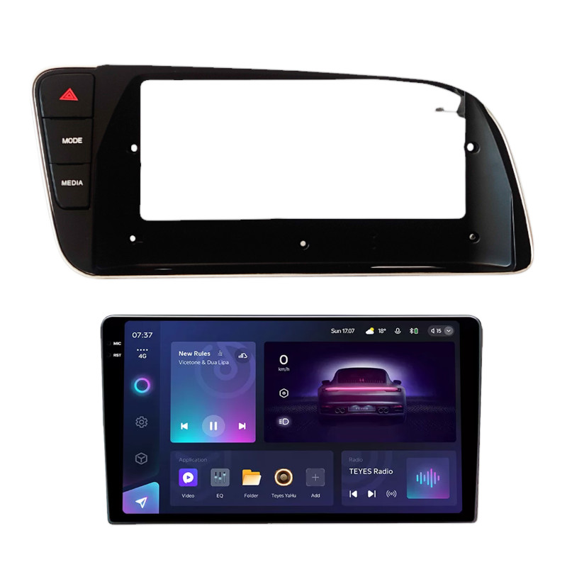 Android head unit Teyes CC3 4+64 Gb AUDI Q5 LHD Black 2010-2018 9" 2k (L2)