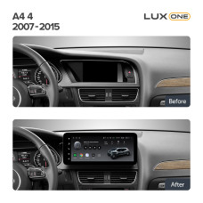 Android head unit Teyes LUX ONE 6+128 Gb with 360° surround view° Audi A4 4 B8 2007-2015 (B) 12.3" (L2)