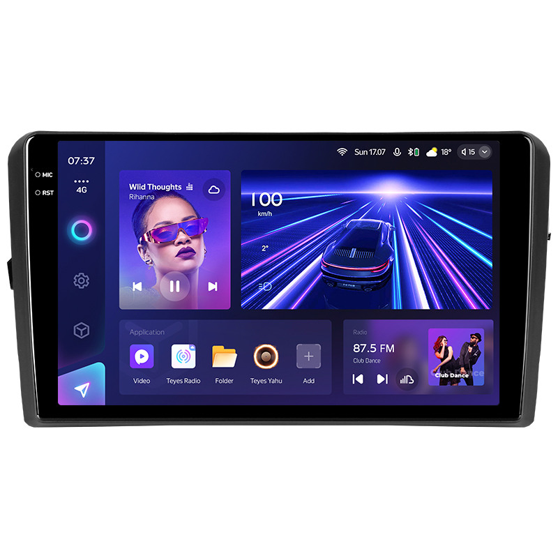 Android head unit Teyes CC3 6+128 Gb Audi A3 2 8P 2003-2013 S3 2 2006-2012 RS3 1 2011-2012 9" 2k