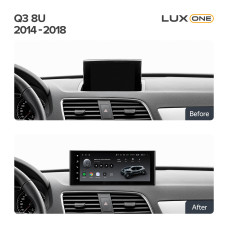 Android head unit Teyes LUX ONE 6+128 Gb Audi Q3 8U (B) 2014-2018 12.3"