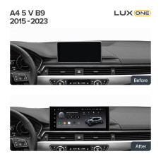 Android head unit Teyes LUX ONE 6+128 Gb Audi A4 B9 2015-2023 12.3"