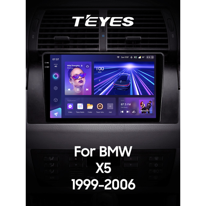 Android head unit Teyes CC3 4+64 Gb BMW X5 E39 E53 1999 - 2006 (maximum equipment) 9" 2k (L1)