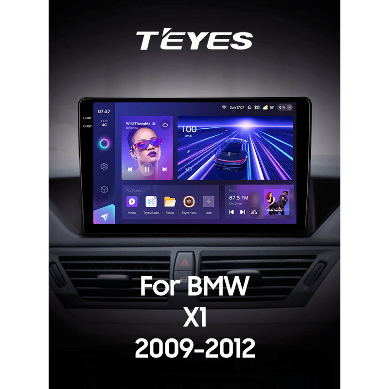 Fahrzeugradio Teyes CC3 4+64 GB für BMW X1 (E84) (1-DIN) 2009–2012, 10 Zoll, 2K