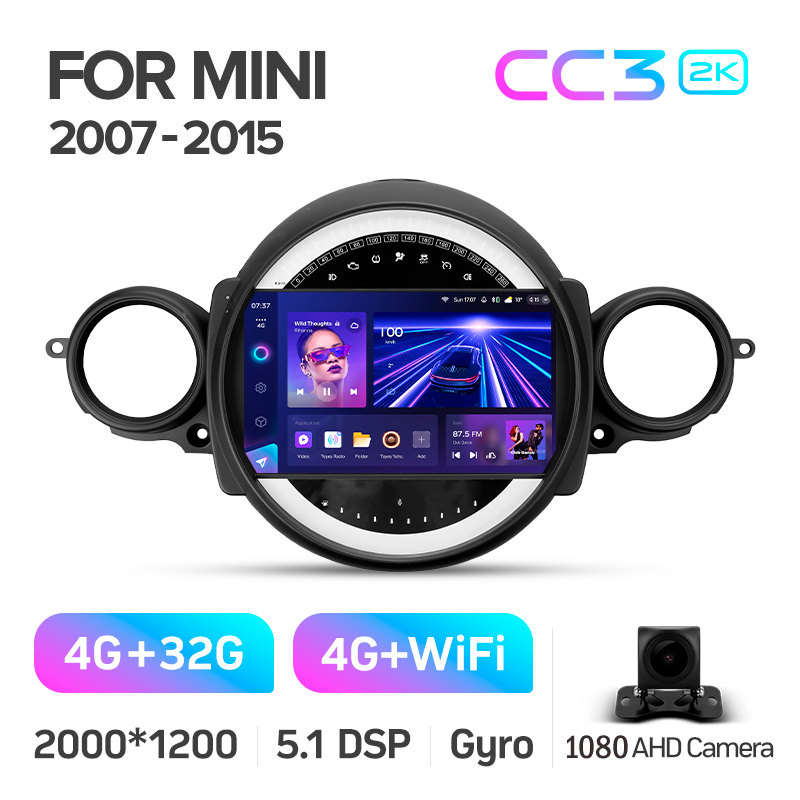Oryginalna odtwarzacz multimedialny Teyes CC3 4+32 GB do BMW Mini (F1) 2007–2015, 9