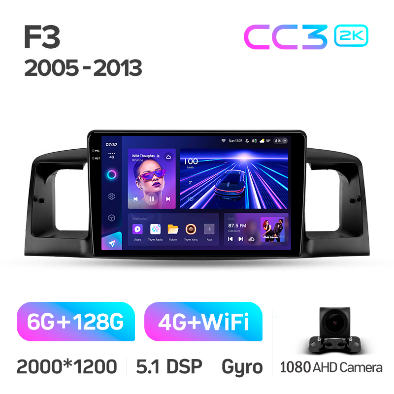 Estéreo de a bordo original Teyes CC3 6+128 GB BYD F3 (2005-2013) 9