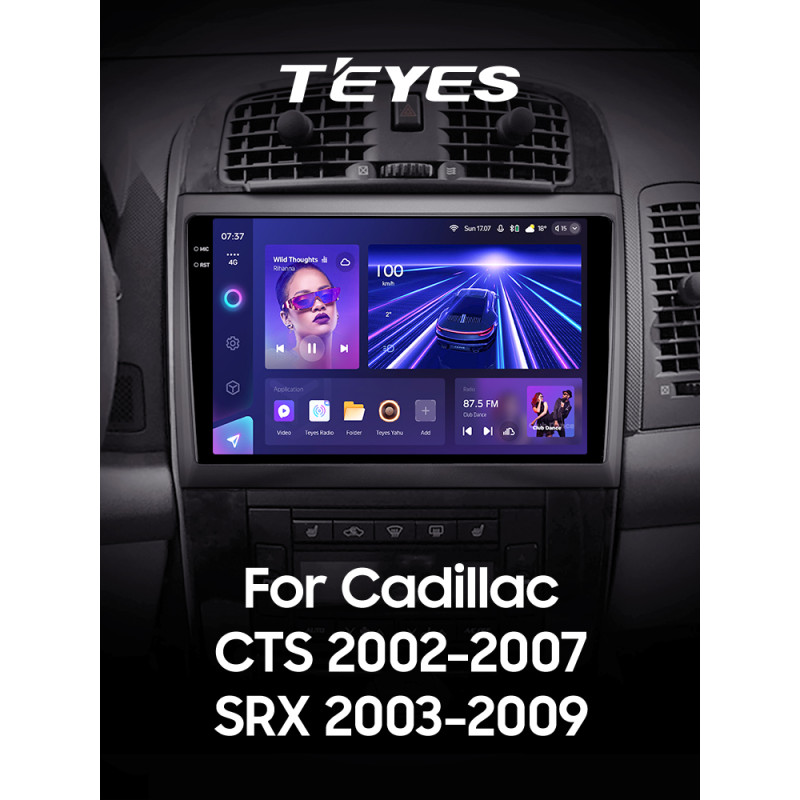 Android head unit Teyes CC3 4+32 Gb Cadillac CTS 2002-2007 SRX 2003-2009 10" 2k (L1)