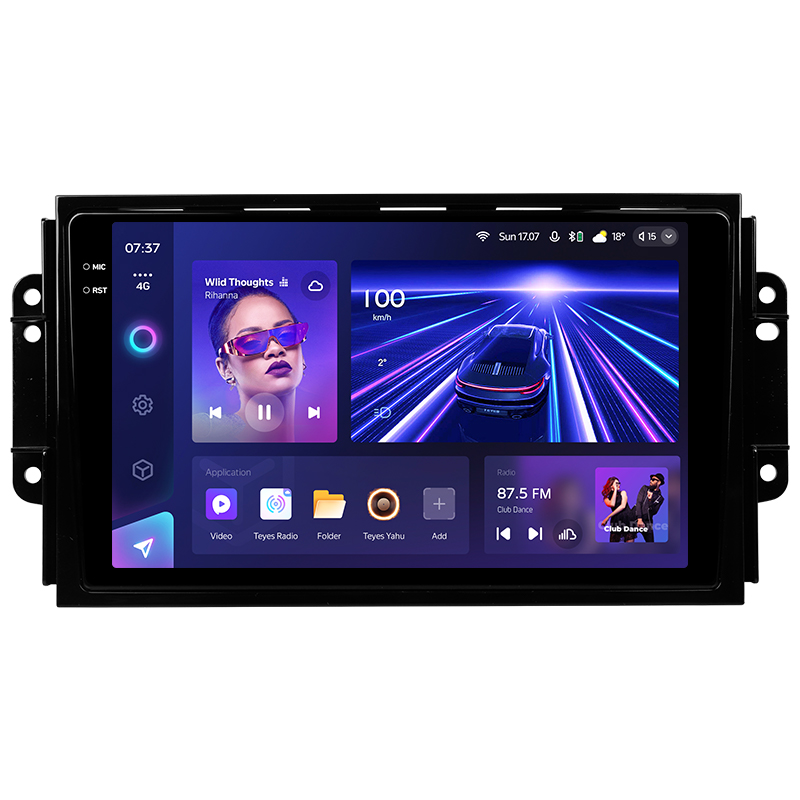 Android head unit Teyes CC3 4+64 Gb Chery Tiggo 3 2016 - 2018 9" 2k