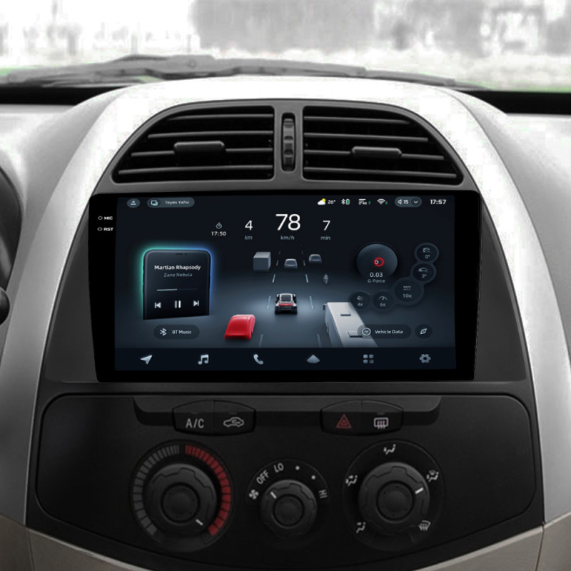 Android head unit Teyes CC4 Pro 8+128 Gb Chery Tiggo T11 1 2005 - 2013 9" 2k
