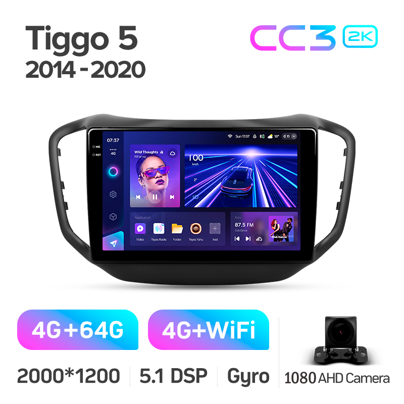 Magazynfonik Teyes CC3 4+64 GB do Chery Tiggo 5 (2014–2018), 10