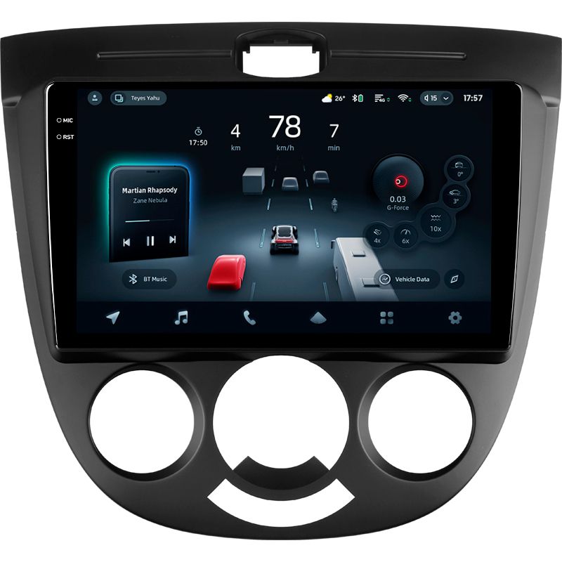Android head unit Teyes CC4 Pro 8+128 Gb Chevrolet Lacetti J200 Buick Excelle Hrv 2004-2013 (F1) 9" 2k