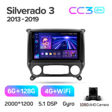 Fest eingebaute Magnetophon Teyes CC3 6+128 GB Chevrolet Silverado 3 GMTK2 (2013–2019) 10