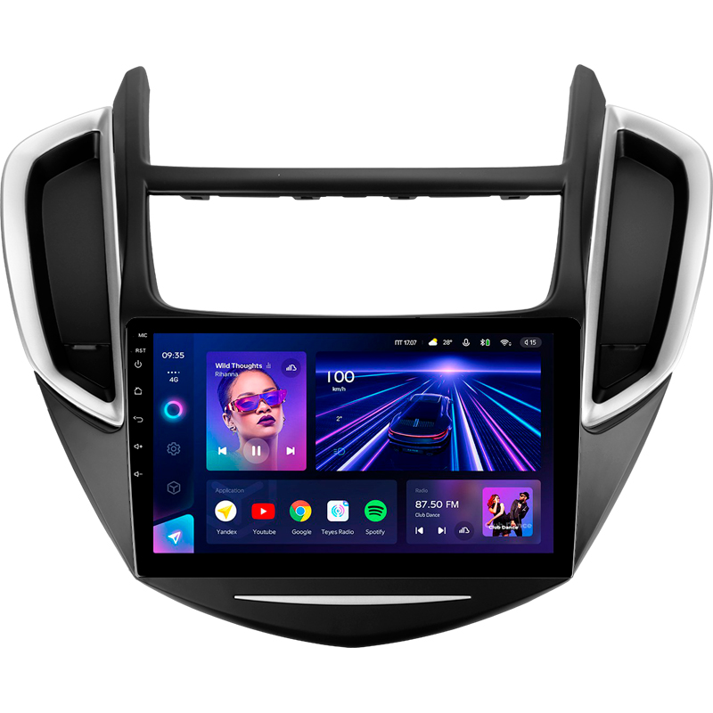 Android head unit Teyes CC3 4+32 Gb Chevrolet Tracker 3 (F1) 2013-2017 9"