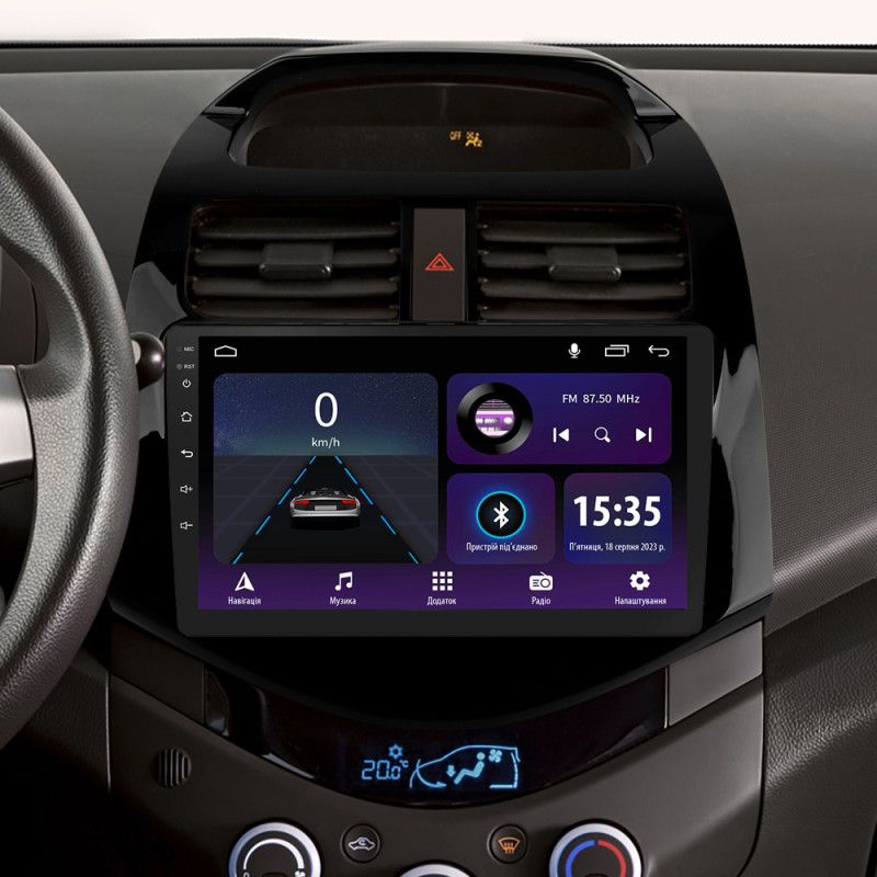 Android head unit SIGMA E9232 ANDROID 10 2+32 Gb Chevrolet Spark M300 2009 - 2016 (F1) 9"