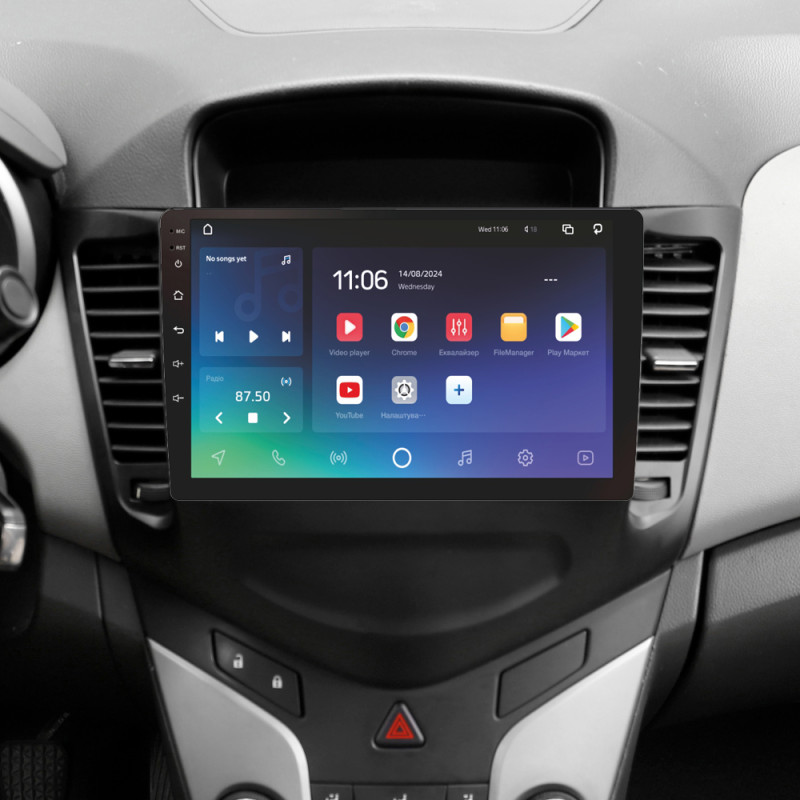 Android head unit SIGMA PRO 9432 ANDROID 10 4+32 Gb 4G DSP Chevrolet Cruze J300 2008-2014 9"