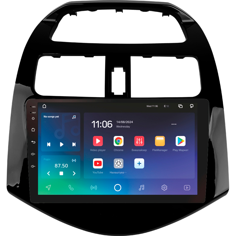 Android head unit SIGMA PRO 9432 ANDROID 10 4+32 Gb 4G DSP Chevrolet Spark M300 2009 - 2016 (F1) 9"