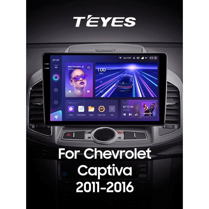 Android head unit Teyes CC3 6+128 Gb with 360° surround view° Chevrolet Captiva 1 (F2) 2011-2016 10" 2k
