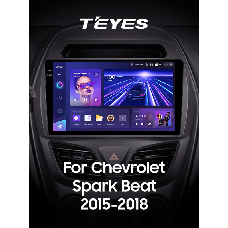 Magallán de stock Teyes CC3 6+128 GB con vista panorámica 360° Chevrolet Spark Beat (F2) 2015-2018 9