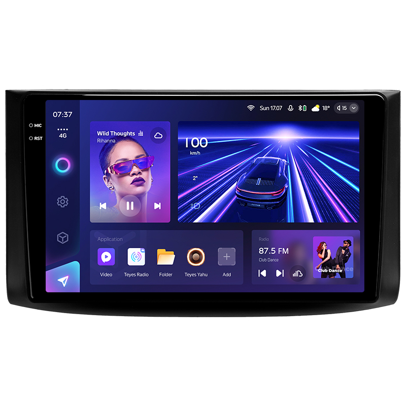 Android head unit Teyes CC3 6+128 Gb with 360° surround view° Chevrolet Aveo T250 2006-2012 Nexia 1 2020-2022 9" 2k