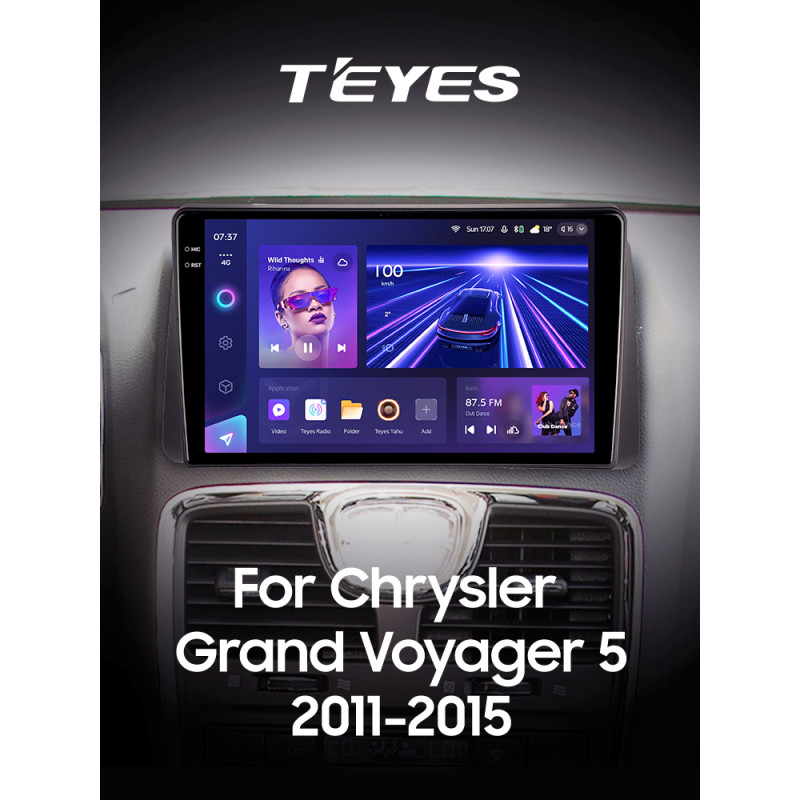 Android head unit Teyes CC3 4+32 Gb Chrysler Grand Voyager 5 2011-2015 9" 2k (L1)
